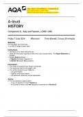 AQA&lowbar;2024&colon; A-level History - Component 2L  Italy and Fascism&colon; c&period;1900&ndash;1945  &lpar;Merged Question Paper and Marking Scheme&rpar; 