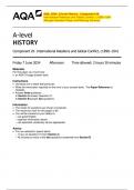 AQA&lowbar;2024&colon; A-level History - Component 2K  International Relations and Global Conflict&colon; c&period;1890&ndash;1941  &lpar;Merged Question Paper and Marking Scheme&rpar; 