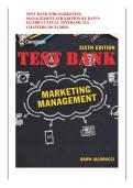 TEST BANK for Marketing Management 6th Edition by Dawn Iacobucci&period; All Chapters 1-17