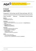 AQA&lowbar;2024&colon; A-level History - Component 2F  The Sun King&colon; Louis XIV&comma; France and Europe&comma; 1643&ndash;1715  &lpar;Merged Question Paper and Marking Scheme&rpar; 