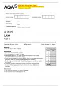 AQA&lowbar;2024&colon; A-level Law - Papers Exams BUNDLE &lpar;Merged Question Paper and Marking Scheme&rpar;