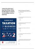Test Bank for McGraw Hill&rsquo;s Taxation of Business Entities 2022 Edition&comma; 13th Edition&comma; Brian Spilker&comma; Benjamin Ayers&comma; John Barrick&comma; Troy Lewis&comma; John Robinson&comma; Connie Weaver&comma; Ronald Worsham 