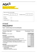 2024&lowbar;AQA A-Level Philosophy Paper 1   Epistemology and Moral Philosophy   &lpar;Merged Question Paper and Marking Scheme&rpar;  
