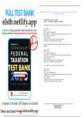 Test Bank for Essentials of Federal Taxation 2020 Edition 11th Edition Spilker UPDATED VERSION