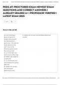 PEDS ATI PROCTORED EXAM NEWEST EXAM QUESTIONS AND CORRECT ANSWERS &vert; ALREADY GRADED A&plus; &vert; PROFESSOR VERIFIED &vert; LATEST EXAM 2025