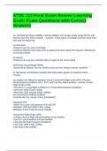 ATSC 113 Final Exam Review Learning Goals Exam Questions with Correct Answers