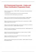 ICC Prestressed Concrete - Codes and Plans Certification Preparation Exam&period;