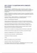 GPC F STUDY 174 QUESTIONS WITH COMPLETE SOLUTIONS