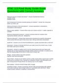 ATSC 113 Final Study Guide Exam Questions with Correct Answers