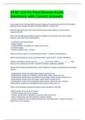 ATSC 113 Fly Final Review Exam Questions with Correct Answers