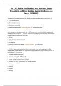 NCTRC Actual final Pretest and Post test Exam Questions and Best Graded Guaranteed success latest 2024&sol;2025