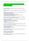 ATSC 113 Flying Exam Questions and Answers Latest