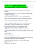 ATSC 113 Flying Module Exam Questions with Correct Answers
