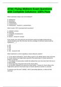 ATSC Flying Midterm Exam Questions with Complete Solutions- 100&percnt; Pass