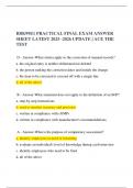   BBK99E1 PRACTICAL FINAL EXAM ANSWER SHEET LATEST 2025 -2026 UPDATE &vert; ACE THE TEST