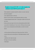 Prophecy General ICU RN A v1 with complete top solutions Latest 2025 Exam &vert;Graded A&plus;