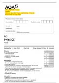 2024&lowbar;AQA AS Physics   Paper 1   &lpar;Merged Question Paper and Marking Scheme&rpar;   Wednesday 15 May 2024  