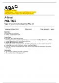 2024&lowbar;AQA A-Level   Politics Paper 1 Government and Politics of the UK   &lpar;Merged Question Paper and Marking Scheme&rpar;  A-level 