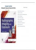 Complete Test Bank Radiographic Imaging and Exposure 6th Edition  by Terri L&period; Fauber 