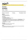 2024&lowbar;AQA A-level SPANISH Paper 2 Writing &lpar;Merged Question Paper and Marking Scheme&rpar;