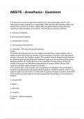 ABSITE - Anesthesia - Questions NEWEST 2025&sol;2026 ACTUAL EXAM COMPLETE QUESTIONS AND CORRECT DETAILED ANSWERS &lpar;VERIFIED ANSWERS&rpar; &vert;ALREADY GRADED A&plus;&vert;&vert;BRAND NEW&excl;&excl;