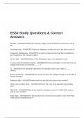 ES3J Study Questions & Correct  Answers