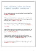 MLBPA AGENT EXAM QUESTIONS AND ANSWERS  &lpar;VERIED ANSWERS&rpar; LATEST UPDATE 2025&sol;2026