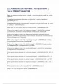 ASCP HEMATOLOGY REVIEW &vert; 250 QUESTIONS &vert; 100&percnt; CORRECT ANSWERS