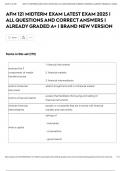 AFM 121 MIDTERM EXAM LATEST EXAM 2025 &vert; ALL QUESTIONS AND CORRECT ANSWERS &vert; ALREADY GRADED A&plus; &vert; BRAND NEW VERSION