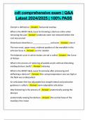 cdt comprehensive exam &vert; Q&A Latest 2024&sol;2025 &vert; 100&percnt; PASS