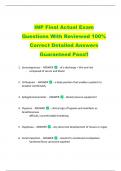 INP Final Actual Exam  Questions With Reviewed 100&percnt;  Correct Detailed Answers  Guaranteed Pass&excl;&excl; 