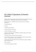 ALL EXAm 3 Questions & Answers Correct&excl;&excl;