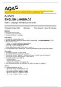 2024&lowbar;AQA&colon; A-level ENGLISH LANGUAGE Paper 1 Language&comma; the Individual and Society   &lpar;Merged Question paper and marking scheme&rpar;&colon; Thursday 23 May 2024  A-level 