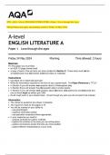 2024&lowbar;AQA&colon; A-level ENGLISH LITERATURE a Paper 1 Love through the Ages   &lpar;Merged Question paper and marking scheme&rpar;&colon; Friday 24 May 2024  A-level  ENGLISH LITERATURE A 