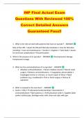 INP Final Actual Exam  Questions With Reviewed 100&percnt;  Correct Detailed Answers  Guaranteed Pass&excl;&excl; 