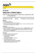 2024&lowbar;AQA&colon; A-level ENGLISH LITERATURE A Paper 2B Texts in Shared Contexts&colon; Modern Times&colon;  Literature from 1945 to the Present Day &lpar;merged Question paper and marking scheme&rpar;&colon; Wednesday 5  June 2024  A-level  ENGLISH LITERATURE A 