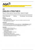 2024&lowbar;AQA&colon; AS ENGLISH LITERATURE B Paper 2A Literary Genres&colon; Prose and Poetry&colon; Aspects of  Tragedy &lpar;merged Question paper and marking scheme&rpar;&colon; Friday 24 May 2024  AS  ENGLISH LITERATURE B 