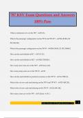 787 KSV Exam Questions and Answers 100&percnt; Pass