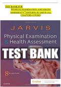 Test Bank For Physical Examination And Health Assesment 8th edition by Jarvis Questions And Answers