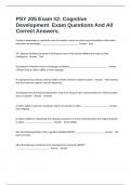 PSY 205&colon; Test 1 Practice Exam Questions And All Correct Answers&period;