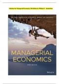 Solution Manual For Managerial Economics&comma; 9th Edition by William F&period; Samuelson&comma; Stephen G&period; Marks&comma; Jay L&period; Zagorsky