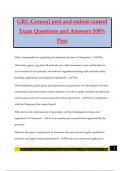 GRC-General pest and rodent control Exam Questions and Answers 100&percnt; Pass