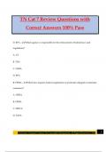 TN Cat 7 Review Questions with Correct Answers 100&percnt; Pass