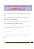 ANT 2100 EXAM 2 QUESTIONS AND ANSWERS 100&percnt; PASS