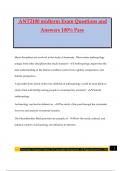 ANT2100 midterm Exam Questions and Answers 100&percnt; Pass