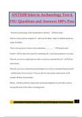 ANT 2100 Bundled Exams Questions and Answers 100&percnt; Pass Guaranteed&comma; 
