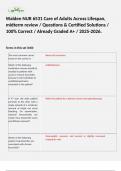 Walden NUR 6531 Care of Adults Across Lifespan&comma; midterm review &sol; Questions & Certified Solutions &sol; 100&percnt; Correct &sol; Already Graded A&plus; &sol; 2025-2026&period;  