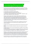 Nursing Process Fundamentals of Nursing with Complete Solutions