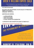 Test bank Influence The Psychology of Persuasion Robert B&period; Cialdini - 9780063136892 - all chapters covered - understand in record time&excl;