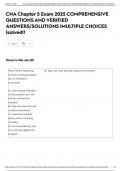 CNA Chapter 5 Exam 2025 COMPREHENSIVE QUESTIONS AND VERIFIED ANSWERS&sol;SOLUTIONS &vert;MULTIPLE CHOICES &vert;solved&excl;&excl;